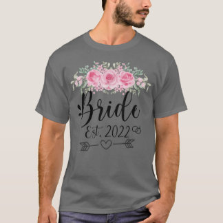 Camiseta Flor Floral de Festa de casamento Est 2022
