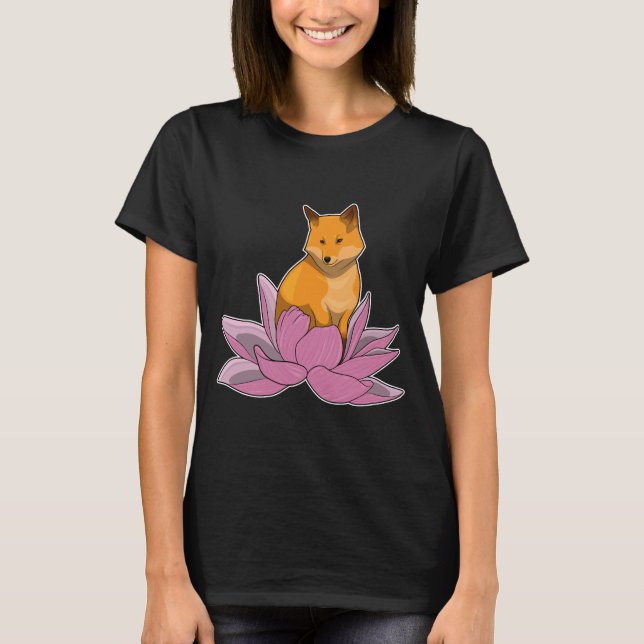 Camiseta Flor Fox Lotus (Frente)