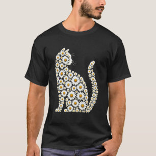Camiseta Flor Gardening Floral Margarida Gato
