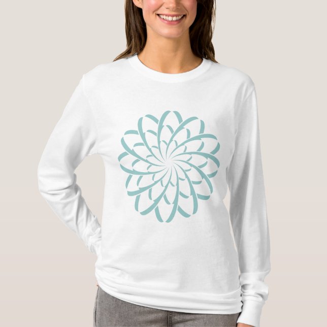Camiseta Flor Geométrico 02 (Frente)