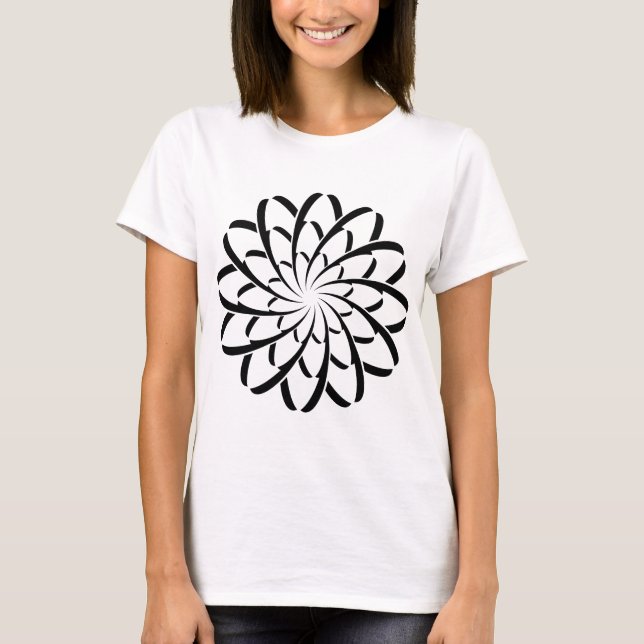Camiseta Flor Geométrico 02 (Frente)