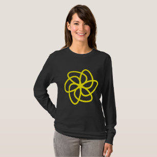 Camiseta Flor Geométrico 04 - Amarelo