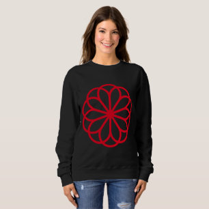 Camiseta Flor Geométrico 06 - Vermelho