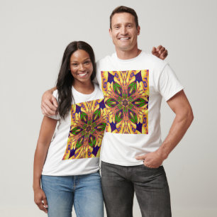 Camiseta Flor Gráfica Boêmia de Verão 2