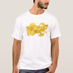 Camiseta Flor Gráfica Clássica ABSTRATA Designer