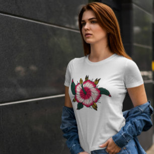 Camiseta Flor Hibiscus