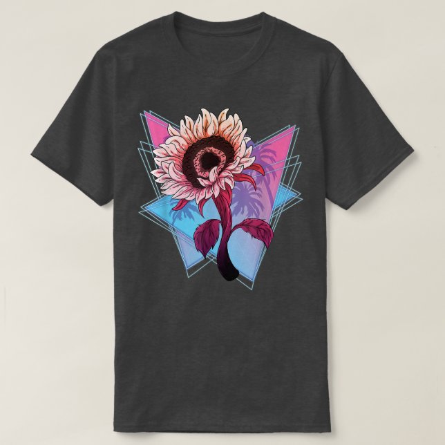 Camiseta Flor Hippie 90s Vaporwave Gardener Sunf (Frente do Design)