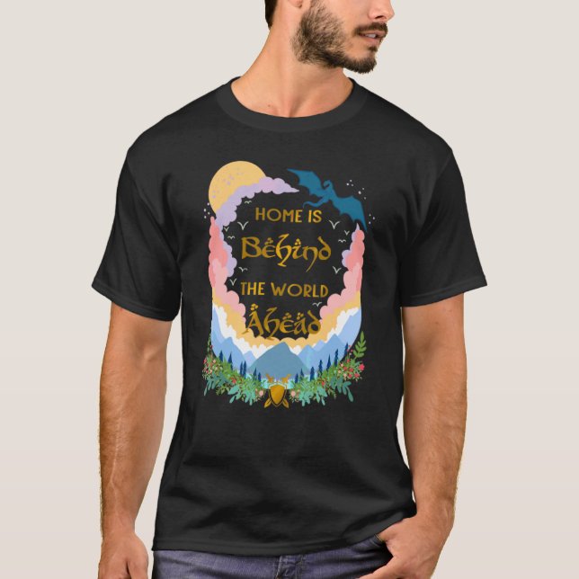 Camiseta Flor Home Is Behind The World Ahead (Frente)