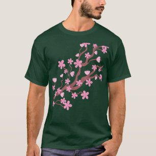 Camiseta Flor japonês Blossom Sakura Vintage
