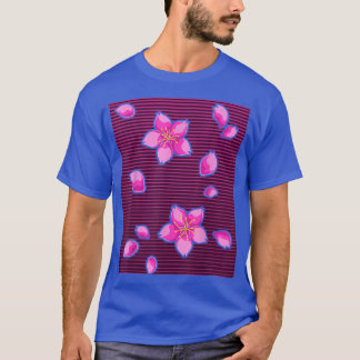 Camiseta Flor japonês Sakura Flor Flor 80s Cereja Vaporwave