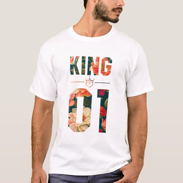 Camiseta Flor King e Rainha 01 (Frente)