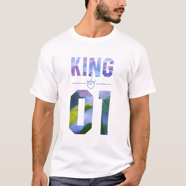 Camiseta Flor King e Rainha 01 (Frente)