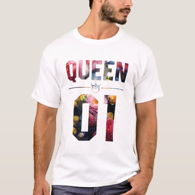 Camiseta Flor King e Rainha 01 (Frente)