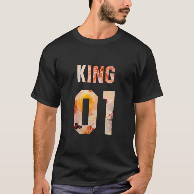 Camiseta Flor King e Rainha 01 (Frente)
