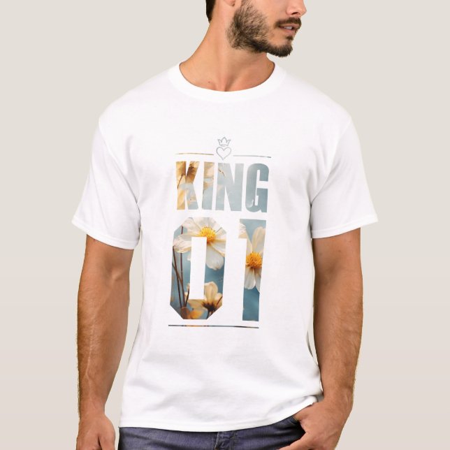 Camiseta Flor King e Rainha 01 (Frente)