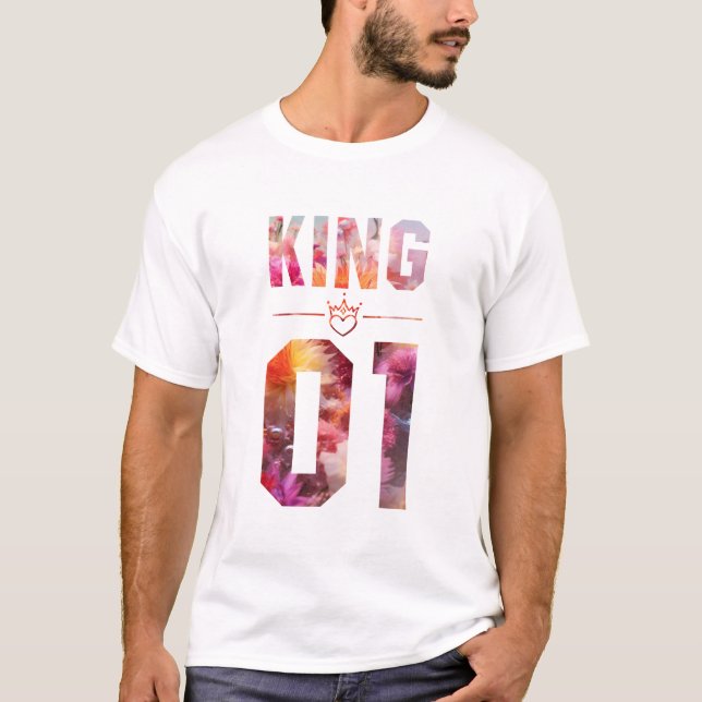 Camiseta Flor King e Rainha 01 (Frente)