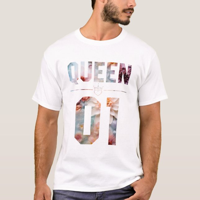 Camiseta Flor King e Rainha 01 (Frente)