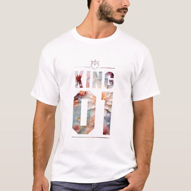 Camiseta Flor King e Rainha 01 (Frente)