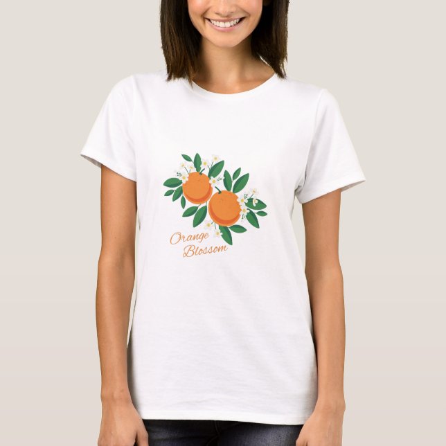 Camiseta Flor Laranja (Frente)