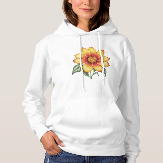 Camiseta Flor Laranja (Frente)