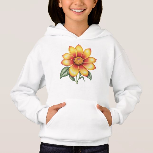 Camiseta Flor Laranja (Frente)