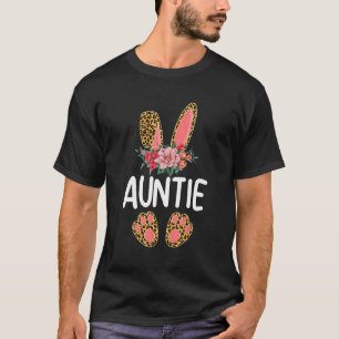 Camiseta Flor Leopardo Tia Coelhinha Garota Feliz