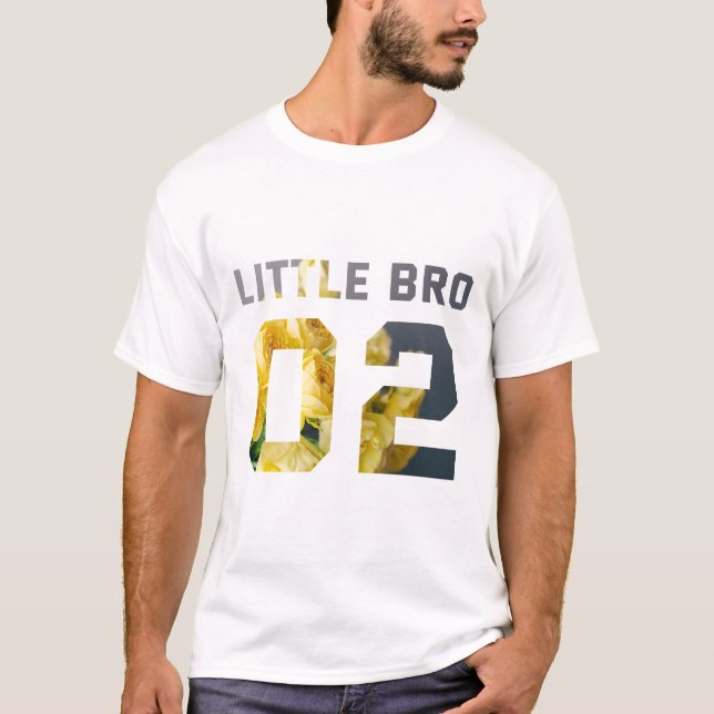 Camiseta Flor Little Bro 02 (Frente)
