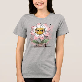 Camiseta Flor Mal-humorada