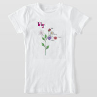 Camiseta Flor Menina Nome Lírio