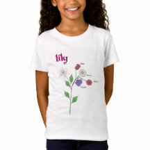 Camiseta Flor Menina Nome Lírio