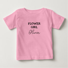 Camiseta Flor Moça Personalizada Rosa