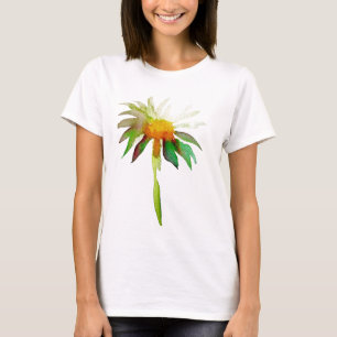 Camiseta Flor moderna de aquarela da margarida