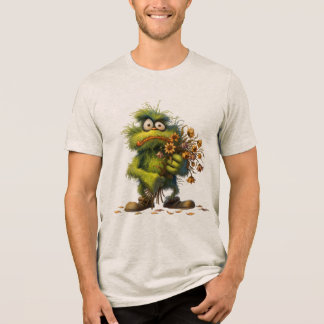 Camiseta Flor Monstro Verde