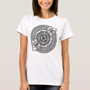 Camiseta Flor na mandala