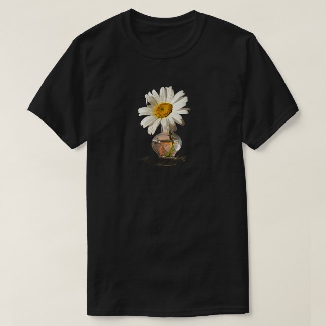 Camiseta Flor numa vaso (Frente do Design)