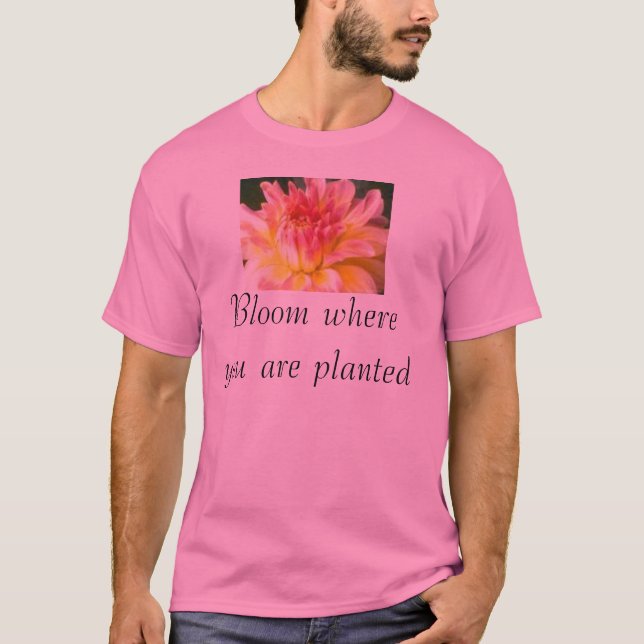 Camiseta Flor onde você é plantado (Frente)