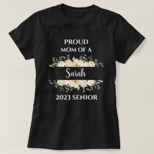 Camiseta flor Orgulhosa Mãe de 2023 Nome Personalizado do M