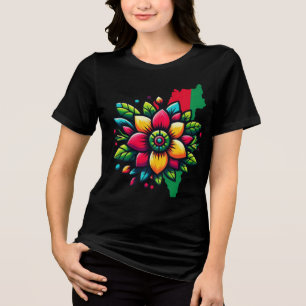 Camiseta Flor Palestina Bandeira, Palestina será Livre
