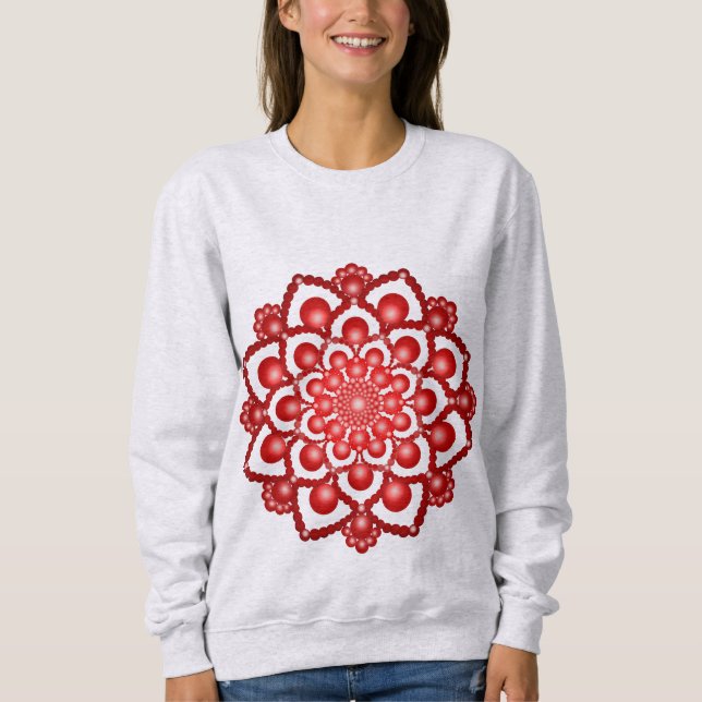 Camiseta Flor Red Dot Mandala (Frente)