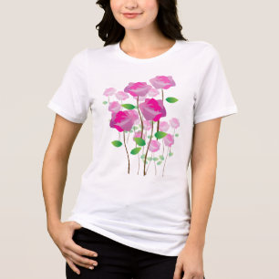 Camiseta Flor Rosa