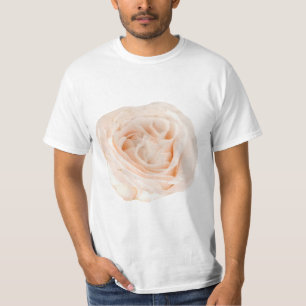 Camiseta Flor Rosa Branca