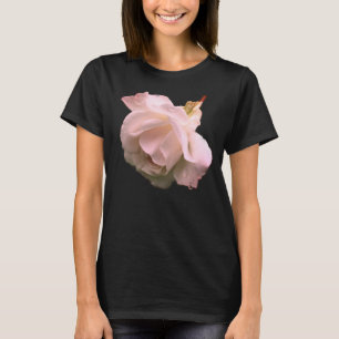 Camiseta Flor Rosa Branca