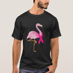Camiseta Flor rosa de fita flamingo de Sensibilização para 