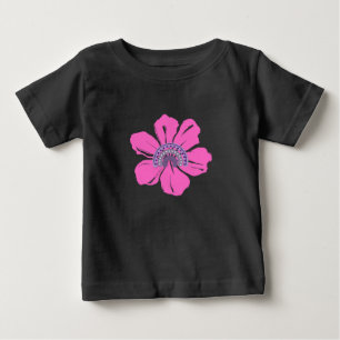 Camiseta Flor rosa-de-Verão