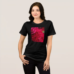 Camiseta Flor-Rosa de-Verão feminino
