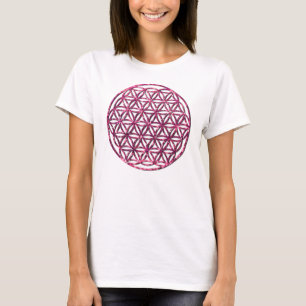 Camiseta Flor rosa Espumante