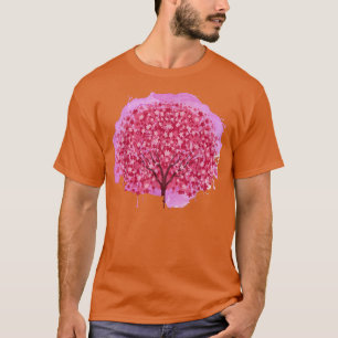 Camiseta Flor Rosa Rosa, Flor Japonês, Flor Japonês