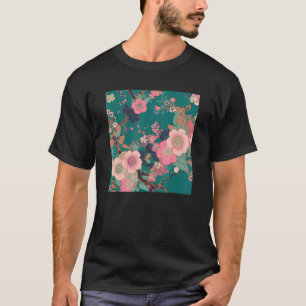 Camiseta Flor Rosa-Rosa-Sakura, Flor-de-cereja japonês