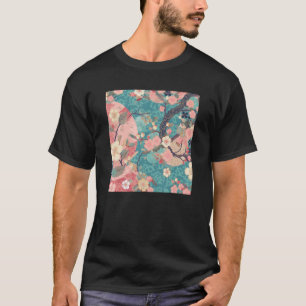 Camiseta Flor Rosa-Rosa-Sakura, Flor-de-cereja japonês