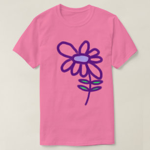 Camiseta Flor Roxa Funky